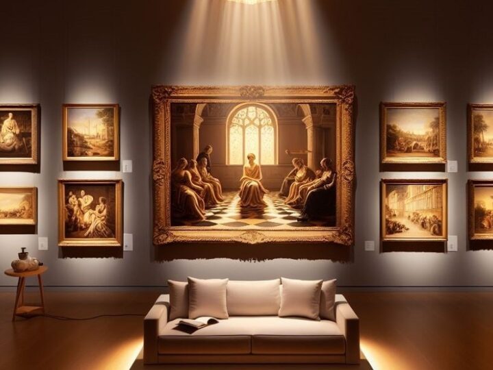 Oświetlenie akcentowe w galerii sztuki: Jak podkreślić dzieła sztuki za pomocą światła?