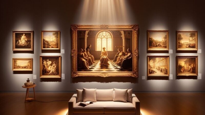 Oświetlenie akcentowe w galerii sztuki: Jak podkreślić dzieła sztuki za pomocą światła?