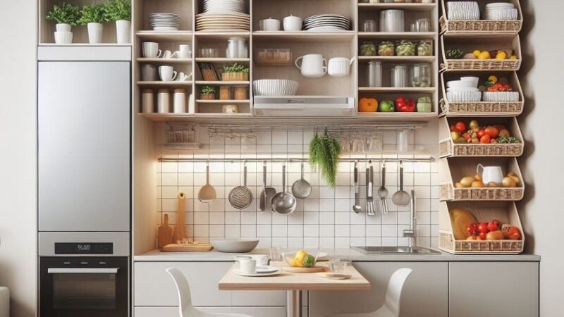 Innowacyjne systemy przechowywania w kuchni: Rozwiązania dla małych przestrzeni