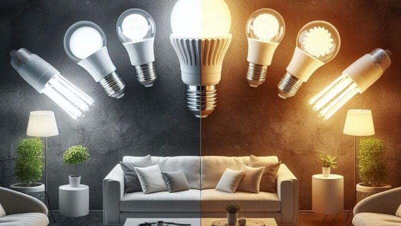 Innowacje w Oświetleniu: LED vs. Tradycyjne Źródła Światła w Salonie